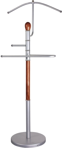 RONNIE néma inas krómozott és fa kivitelben, 46 × 27 × 107 cm, barna