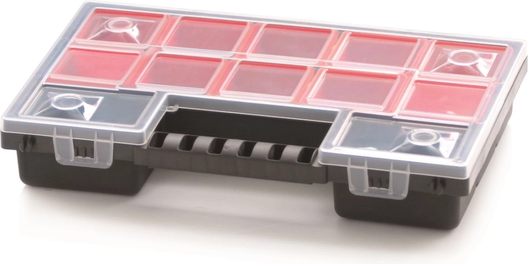 NORB műanyag rendszerező 287×186×50 mm 12 kivehető rekesszel