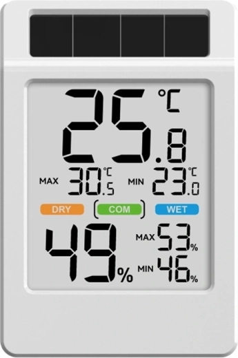 Rainpoint BALDRTHERM napelemes termo-higrométer nagy kijelzővel – 1 db