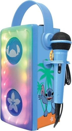 Bluetooth karaoke hangszóró LEXIBOOK mikrofonnal és fényhatásokkal STITCH