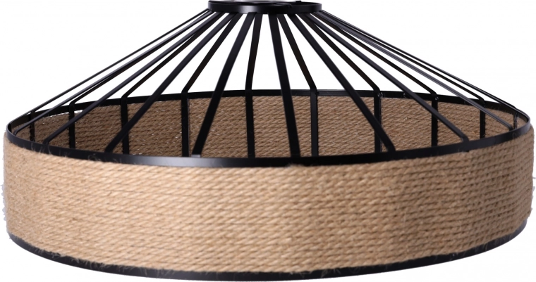 Hamisztikus lámpa kenderkötélből láncon - átmérő 40 cm