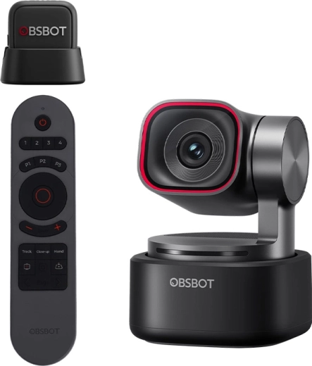 OBSBOT Tiny 3 MIC Combo webkamera távirányítóval és vezeték nélküli mikrofonnal