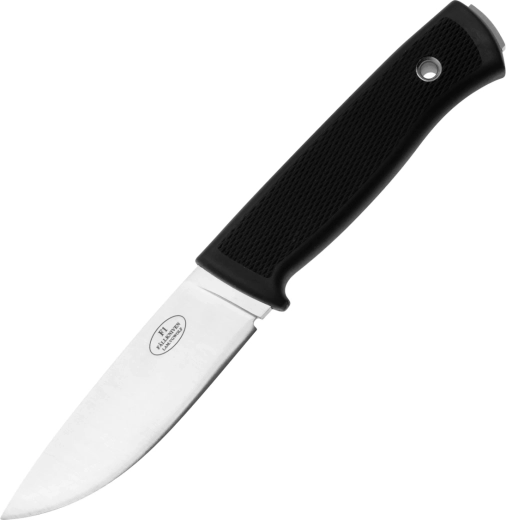 Fällkniven F1nZ kültéri kés 10 cm, szatén, fekete, Thermorun, Zytel tok