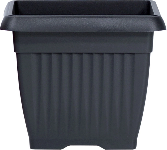 Terra szögletes virágcserép 37 cm, antracit