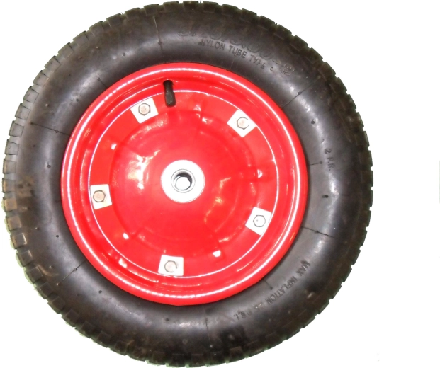 Felfújható kerék kerti talicskához 370 mm, 16 mm furat