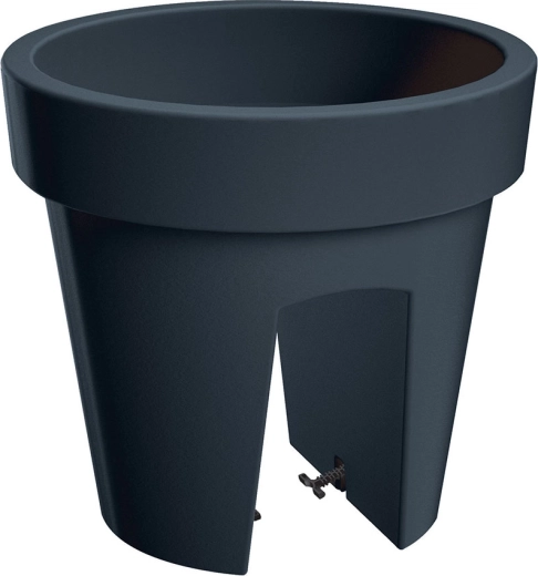 Lofly Railing korlátra szerelhető virágtartó, 24,5 cm, antracit