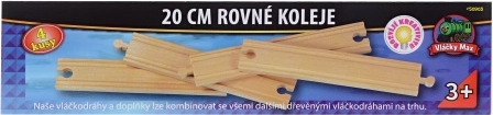 Vláčky Max egyenes sínek 20 cm - 4 db