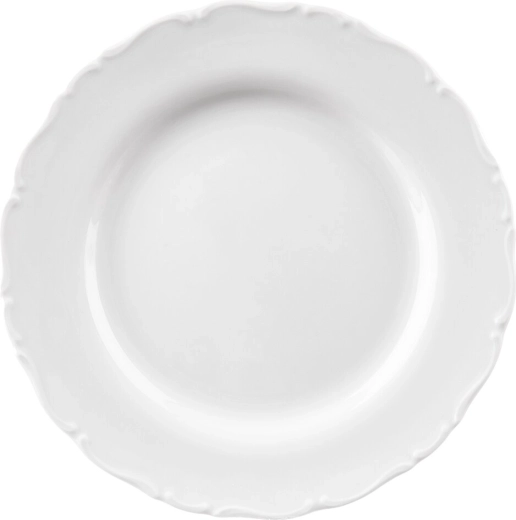 MONA porcelán lapos tányér peremmel, 24,5 cm
