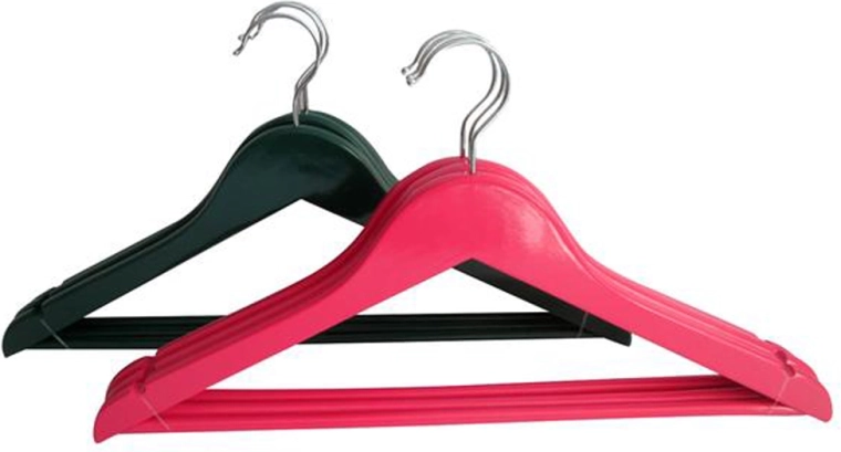 Fa ruhafogas 3 db, 44,5 × 23 cm, vegyes színek