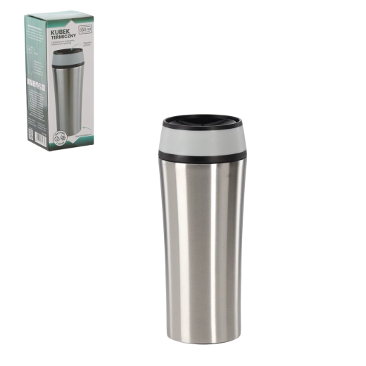 380 ml-es rozsdamentes acél túra termoszbögre