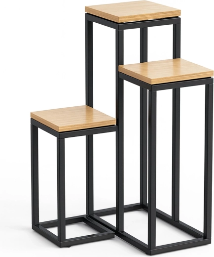 RENEW FORCE loft virágállvány 67 cm, 3 polccal craft dekorban - 1 db