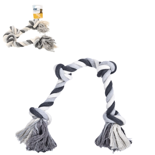 Kötél szárfék kutyáknak 70 cm – tartós húzós és apportírozó játék