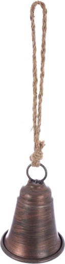 Függeszthető fém csengő barna 8 cm
