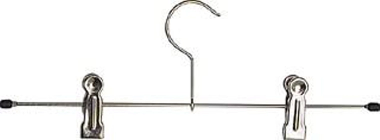 Króm nadrágtartó vállfa klipszekkel, Toro