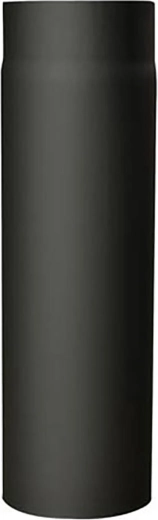 Füstcső 130 mm, hossz 500 mm, falvastagság 1,5 mm, fekete