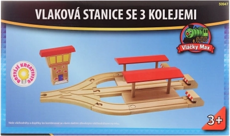 Max vonatok vasútállomás 3 vágánnyal