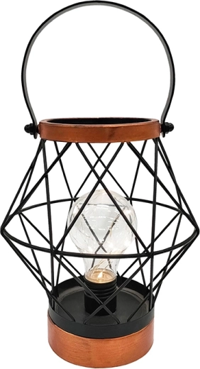 Solight dekoratív fém lámpás micro LED izzóval, meleg fehér, 20 cm