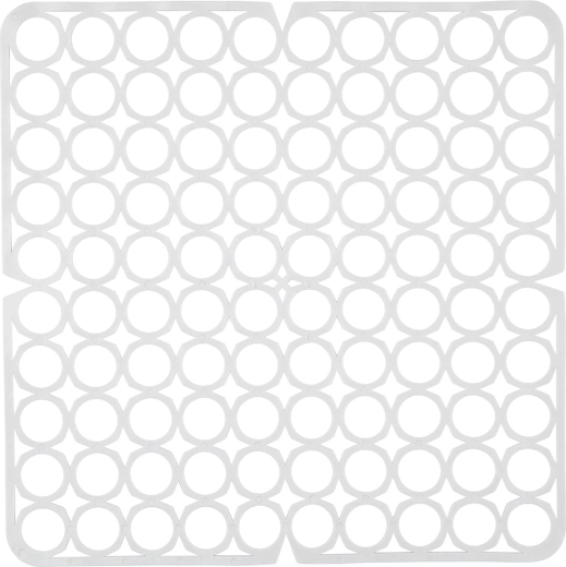 Rugalmas mosogatótálca-rács 27,5 × 27,5 cm, fehér