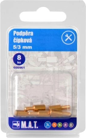 Csapos polctartó 5/3 mm sárgaréz (8 db)