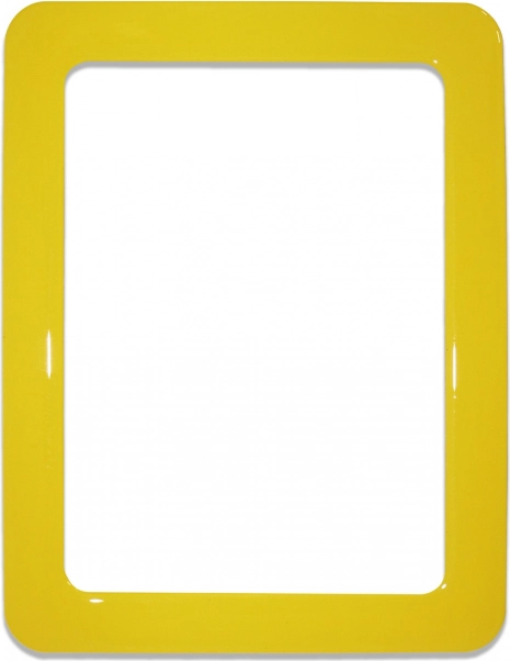Mágneses öntapadós keret 16,0×11,8 cm - sárga