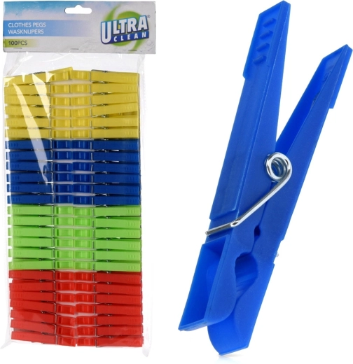 ULTRA CLEAN műanyag ruhacsipeszek 100 db