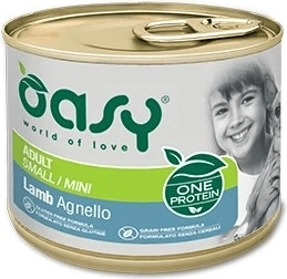 Oasy One Protein pástétom felnőtt Small/Mini kutyáknak báránnyal 200 g
