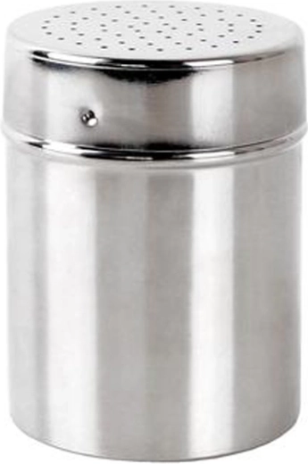 Rozsdamentes cukorszóró finom szitával, 7 cm