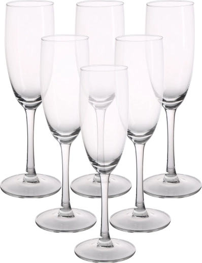Diamond készlet: 6 db pezsgőspohár, 180 ml