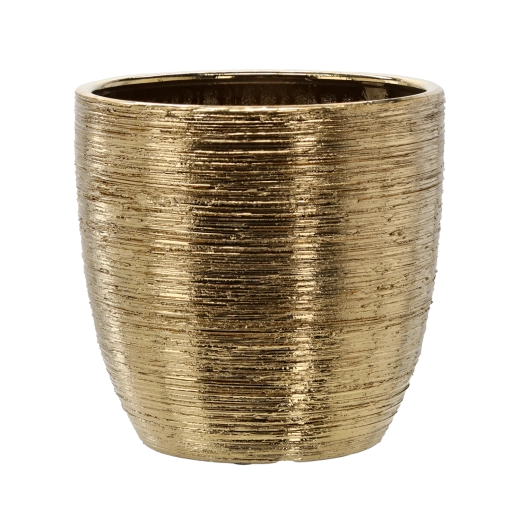 Kerámia kaspó 30 × 30 × 29,5 cm arany
