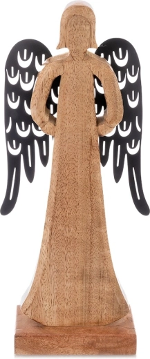 32,5 cm-es angyal fafigura mangófából