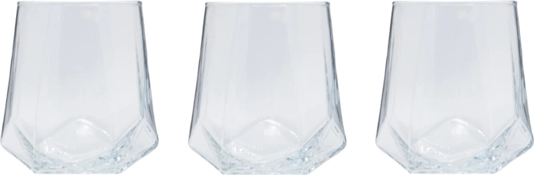 VALERIA 400 ml alacsony pohár, 3 db-os készlet