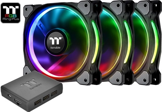 Thermaltake Riing 12 RGB Plus TT Premium Edition, 3× 120 mm ventilátor készlet