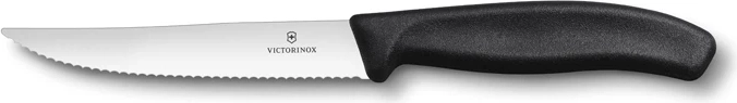 Victorinox SwissClassic steak- és pizzakés 12 cm, fekete