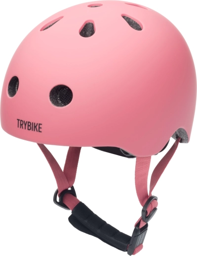 Trybike gyerek kerékpáros és görkorcsolyás sisak rózsaszín XS