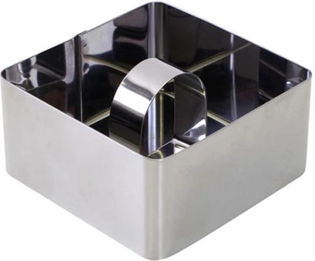 Rozsdamentes acél négyzet alakú ételforma Toro 8 cm
