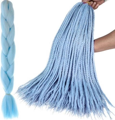Szalagszerű szintetikus copfok – hajpótlások – Kék
