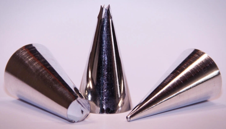 Díszítőcső készlet 3 db, ónozott lemez, vegyes formák