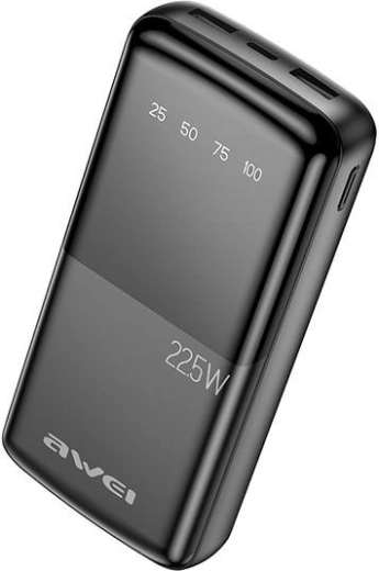 Awei P13K 20000 mAh powerbank 22,5 W, 2× USB és USB‑C