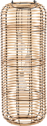 Barna napelemes lámpás 62 cm