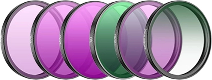 Szűrőkészlet DJI Osmo Action 6-hoz – CPL, ND8/16/32/64 és Black Mist 1/4