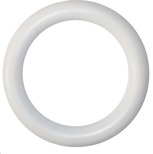 Műanyag függönykarika kampóval függönyrúdhoz, fehér, 10 db