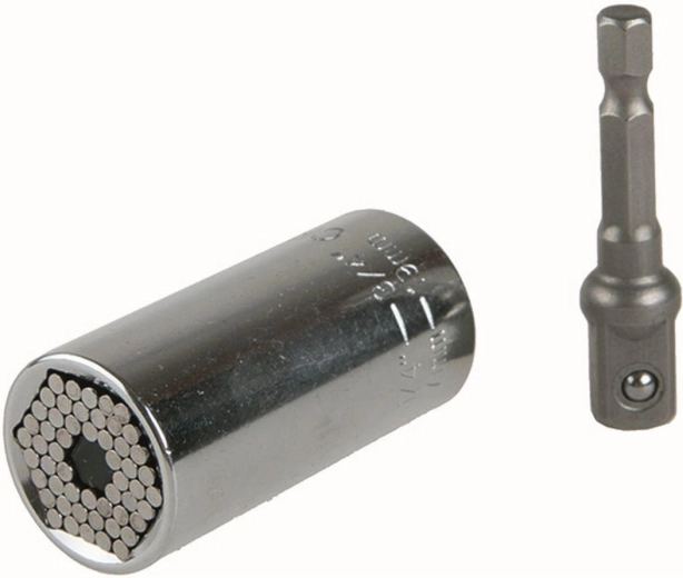 Univerzális 3/8" dugókulcs 7–19 mm csavarokhoz adapterrel