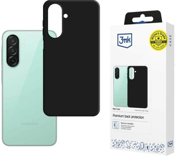 3MK Matt Case matt tok Samsung Galaxy A27 5G-hez, fekete