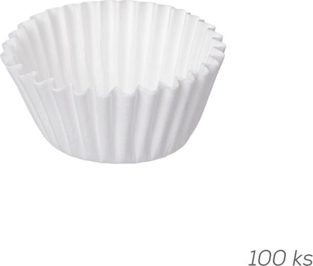 Cukrászati papír kosárka 3,1 cm fehér 100 db