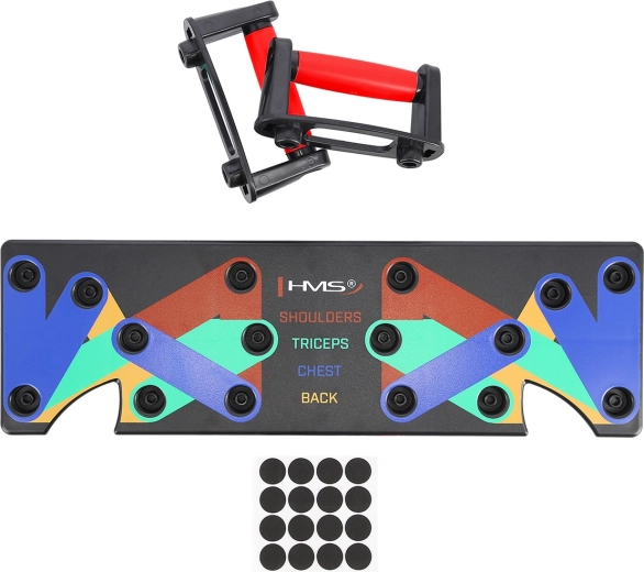 HMS PU10 multifunkciós fekvőtámasz deszka, piros