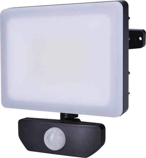 Solight Quick LED reflektor mozgásérzékelővel 30 W, 2550 lm, 4000 K, IP44, fekete