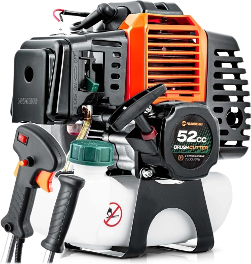 Humberg csere motor benzinmotoros bozótvágóhoz/damilos fűkaszához 52 cm³, markolatokkal – 1 db