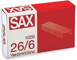 26/6 horganyzott tűzőkapcsok, 1000 db