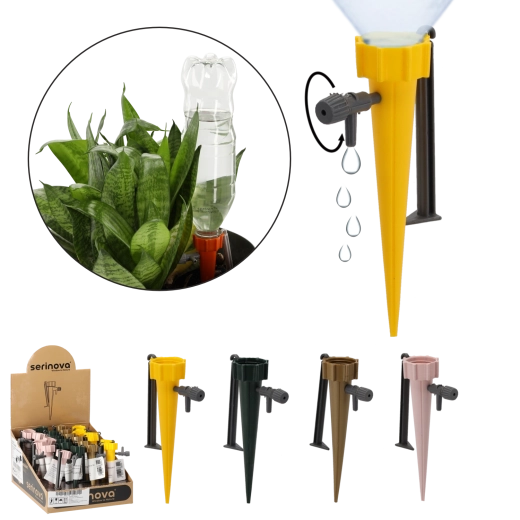 Növényöntöző csappal, színes mix