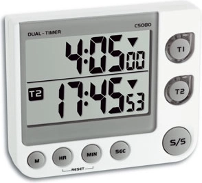 TFA digitális dupla időzítő 2-Timer fehér - 1 db
